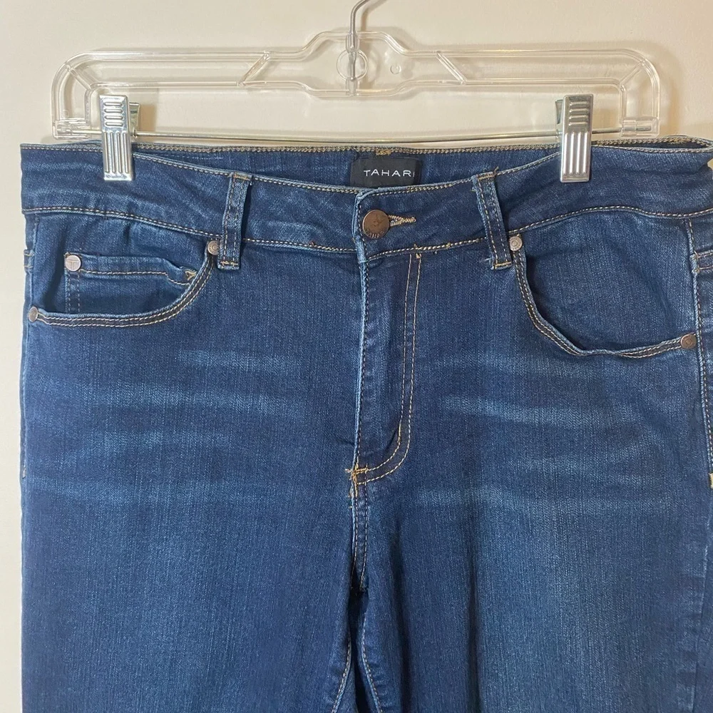 Tahari Kelly Skinny Blue Jeans Womens Size 10